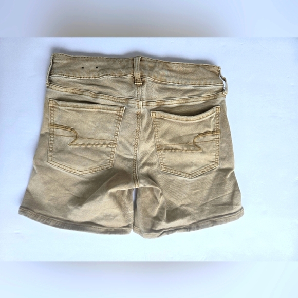 American Eagle Outfitters Light Brown Jean Shorts-Size 6 - Picture 8 of 8
